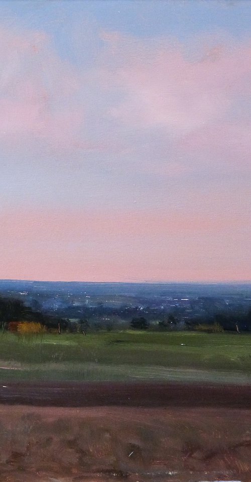 Rising Moon over the Loire by Pascal Giroud