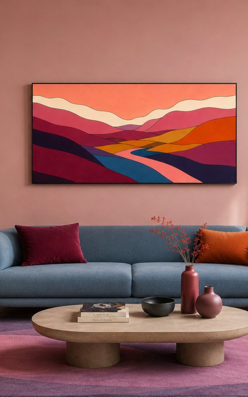 Flowing Landscape #34 by Marina Krylova