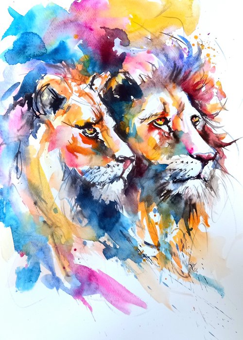 Lions by Kovács Anna Brigitta