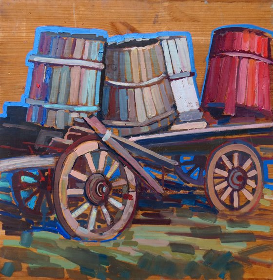 Wooden vehicle Painting