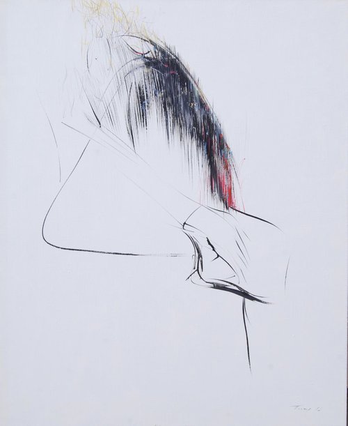 Abstract painting " Isolda ", 85x70 by Yuri Pysar