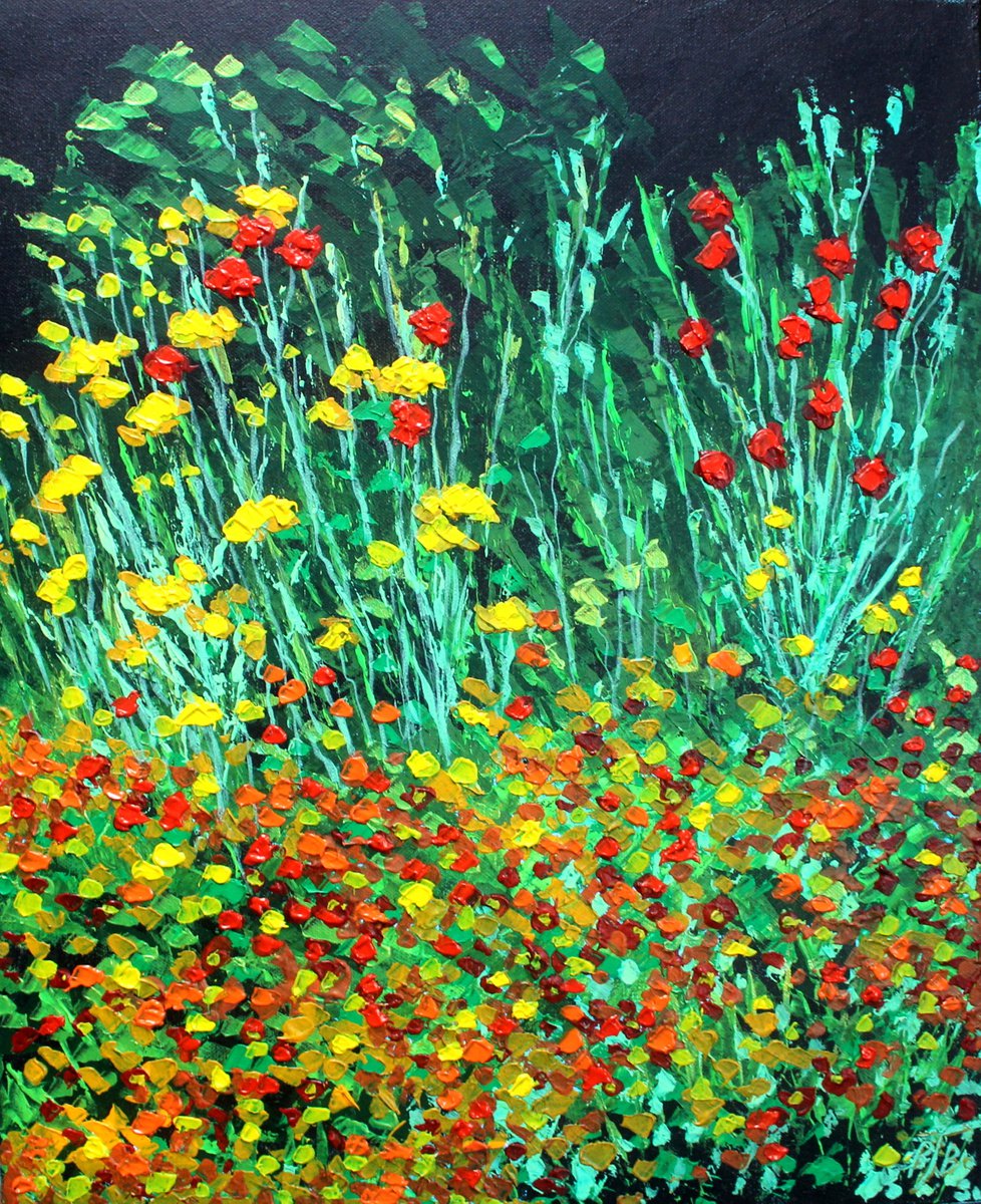  Cliveden Summer Border Ii By Paul J Best, 18 X 22, Artwork For Sale On Artfinder
