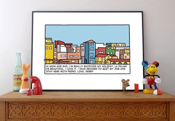 Holiday on La Palma - Pop Art Print