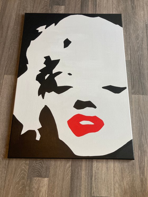 Original Marilyn Monroe Pop Art Canvas Painting
