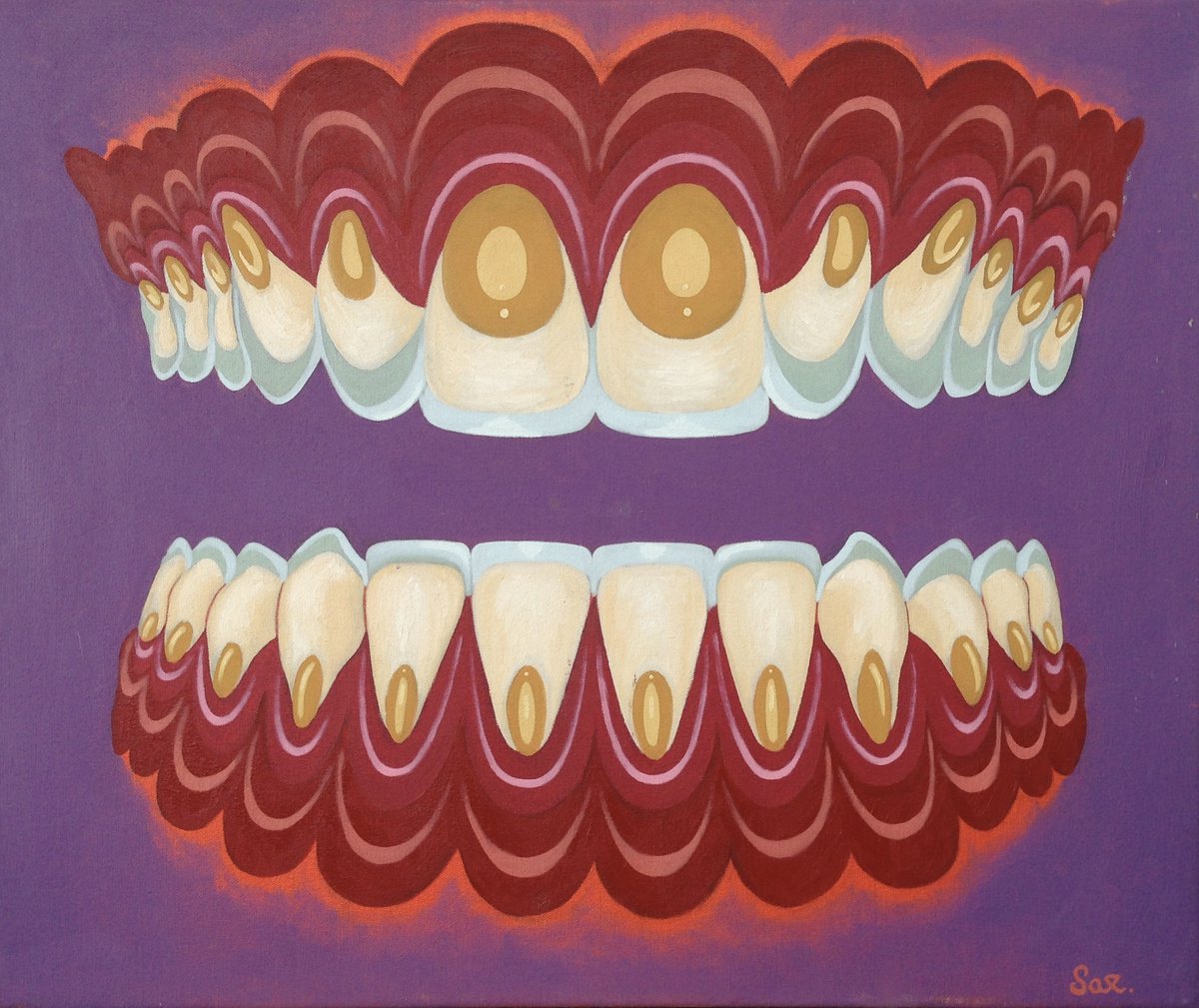 Portrait of Teeth by Barnaby Sax