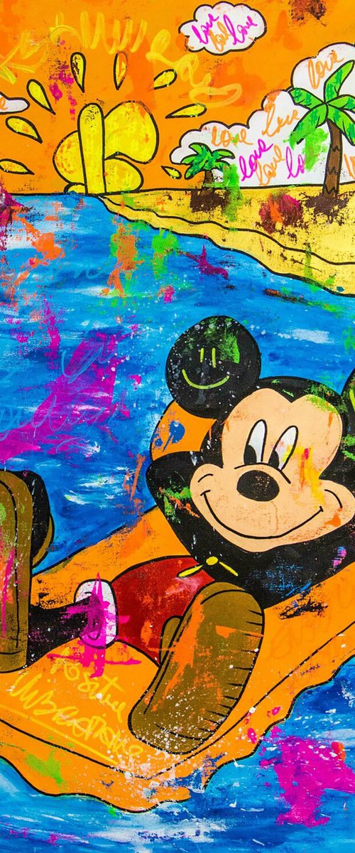 Enjoy Life ft. Mickey Mouse by Carlos Pun Art