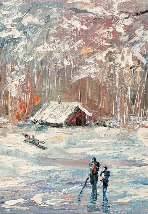 The Cabin in the Snow by Anush Emiryan