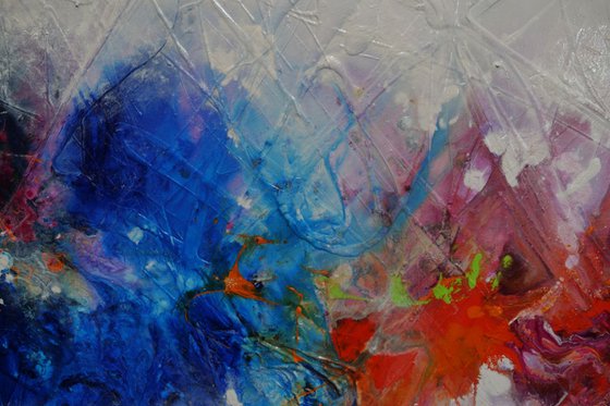 Bouquet Maximus 160cm x 60cm Colourful Abstract Art