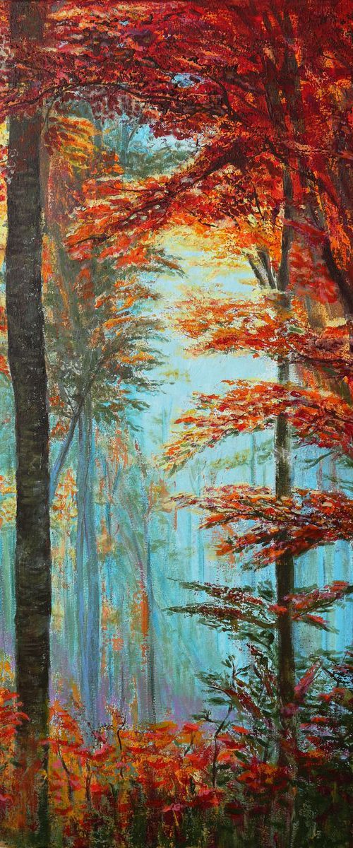 Autumn forest, 50*70 by Dmytro Yeromenko