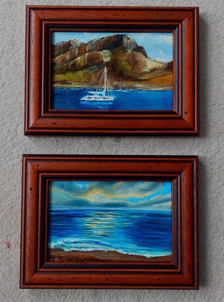 Impressionistic Landscape Oil Painting By Ira Whittaker, 8 X 12, Silent Shores, Original Artwork