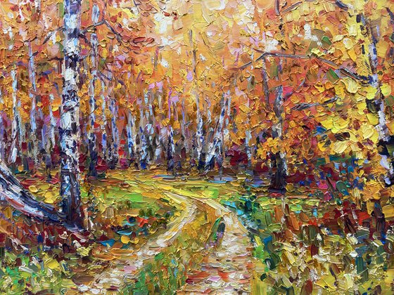 " Birch forest "