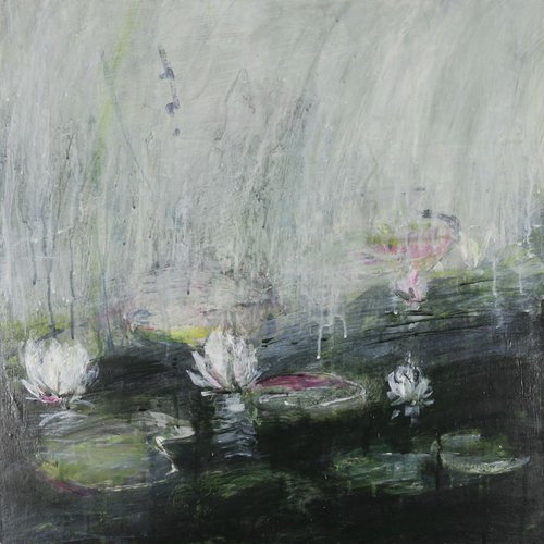 Rainy Water Lillies by susie monnington
