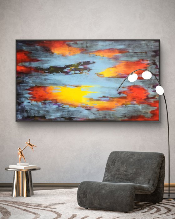 FLARE I - Contemporary Abstract Painting