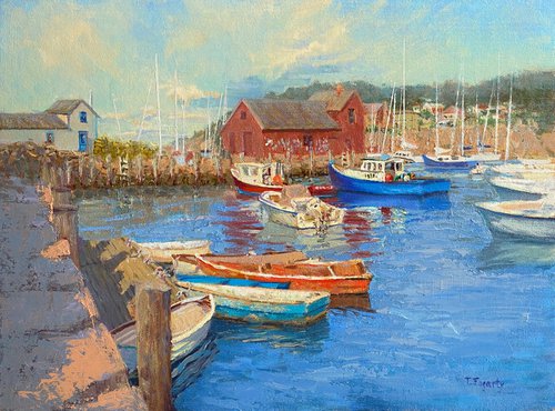 Motif #1, Bradley Wharf Boats by Tatyana Fogarty