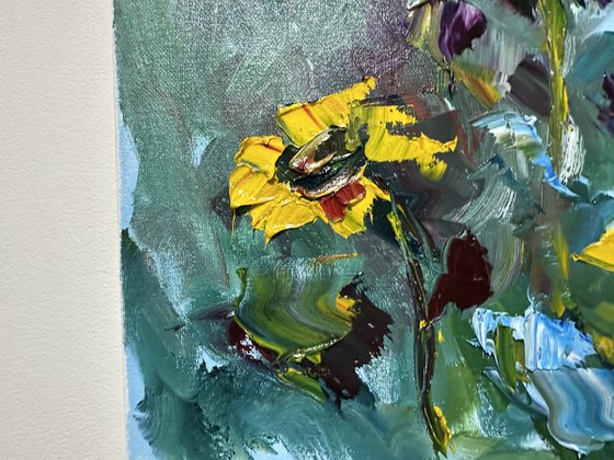 Sunflowers landscape