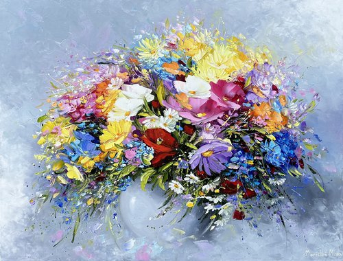 Vibrant Meadow Bouquet by Marieta Martirosyan