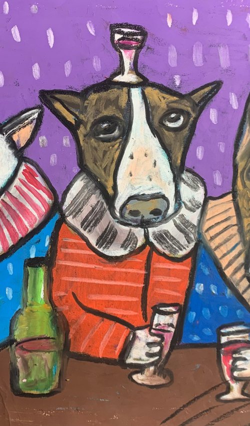 Drinking dogs #8 by Pavel Kuragin