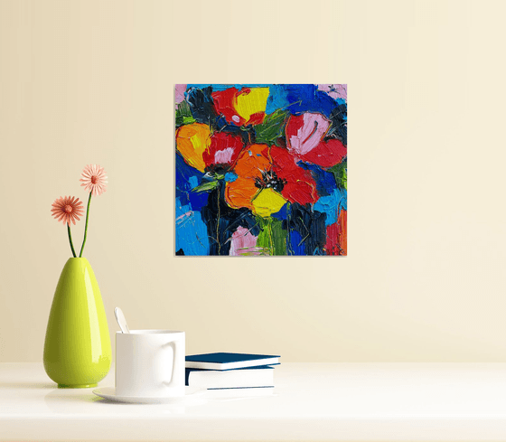 Abstract Colorful Flower