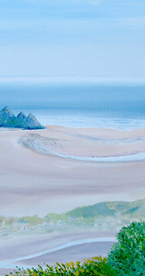 Three Cliffs Bay, South Gower by John Horton