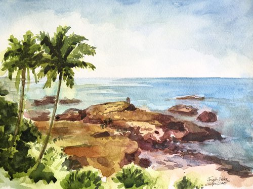 By the beach, Goa - India by Joseph Peter D'silva