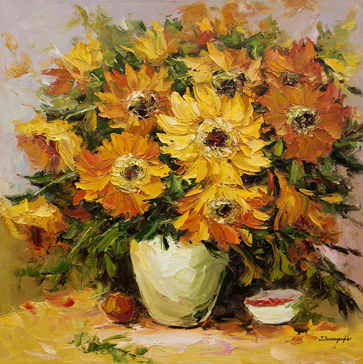 Radiant Flowers by Jaroszewska Joanna (or Jarowska)