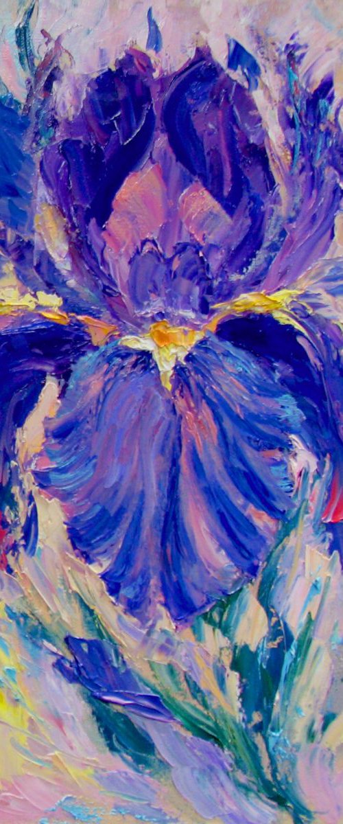The lilac iris by Irina Sergeyeva