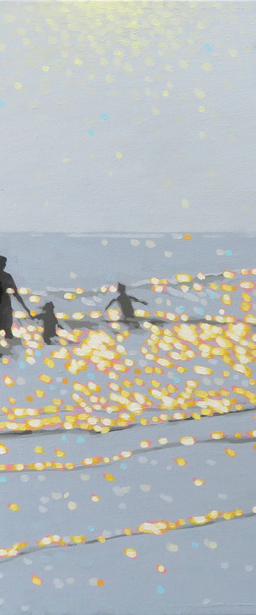 Family beach sparkles by Gordon Hunt