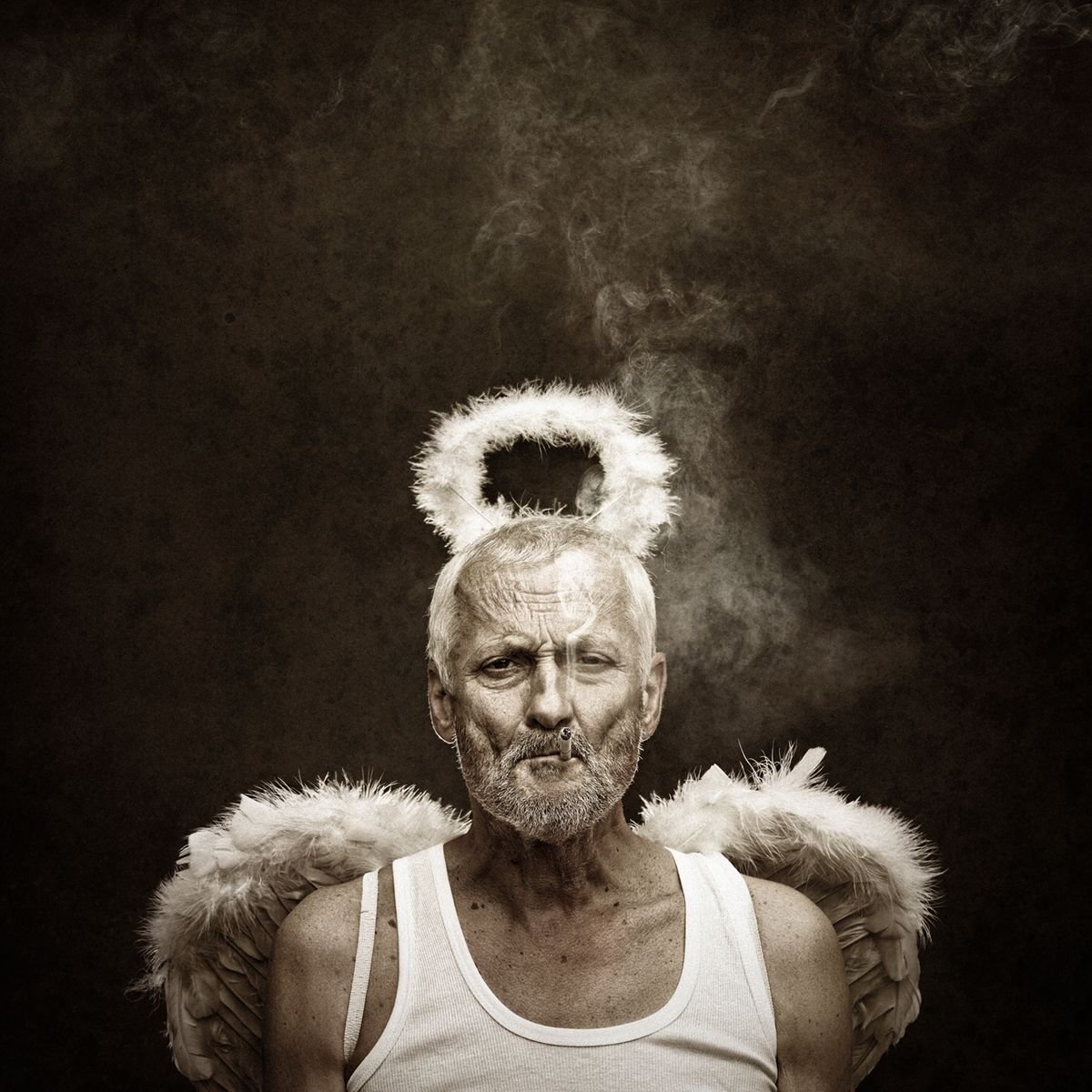 Photorealistic Photograph , Bristly Angel By Peter Zelei, 31 X 31, Artwork For Sale On Artfinder