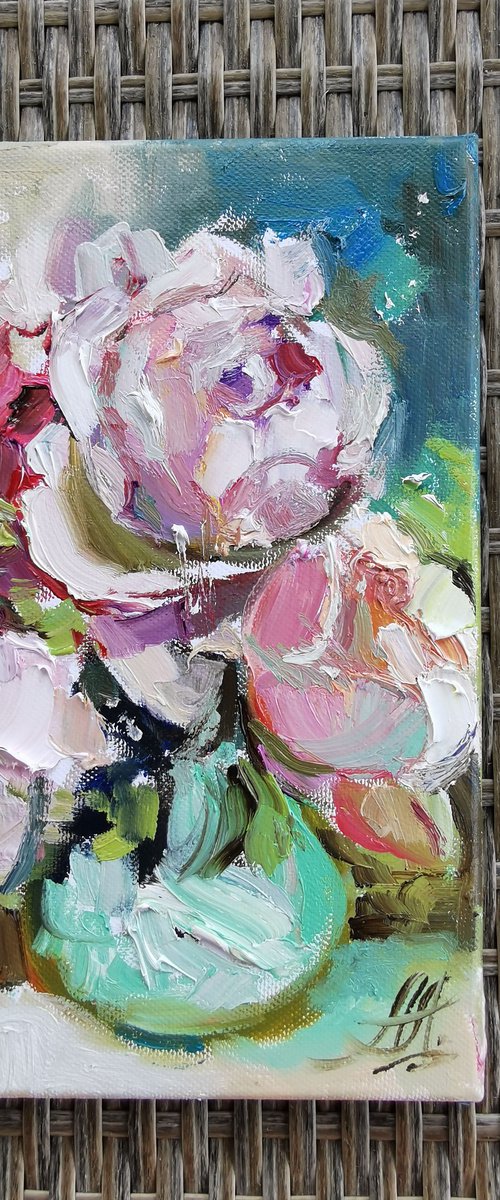 Rose Beauty of Peonies by Annet Loginova