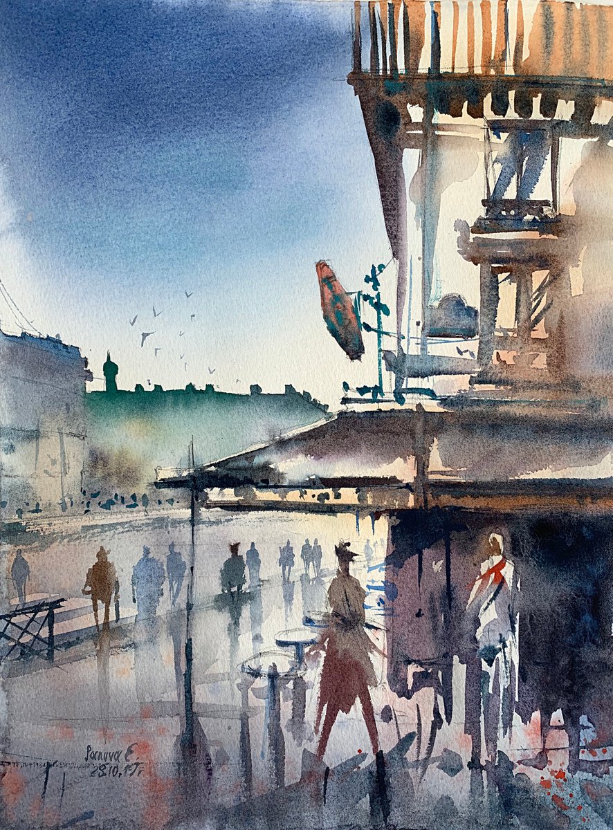 Rainy Paris by Evgenia Panova