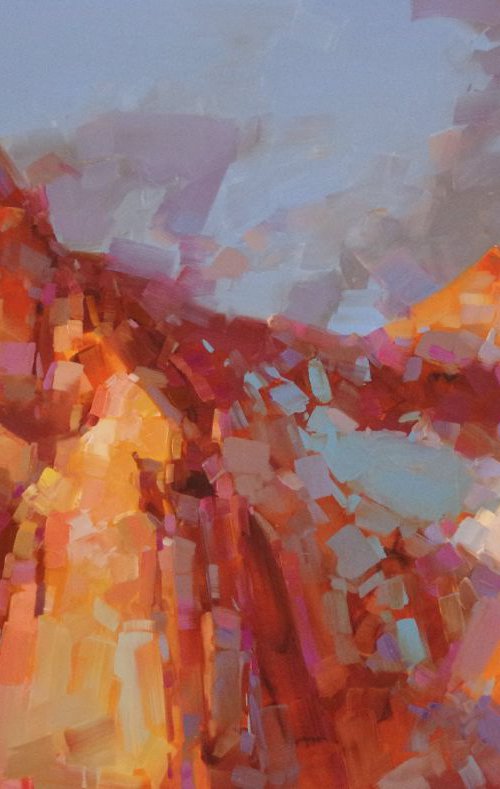 Grand Teton -Wyoming Original oil painting One of a kind Signed with Certificate of Authenticity by Vahe Yeremyan