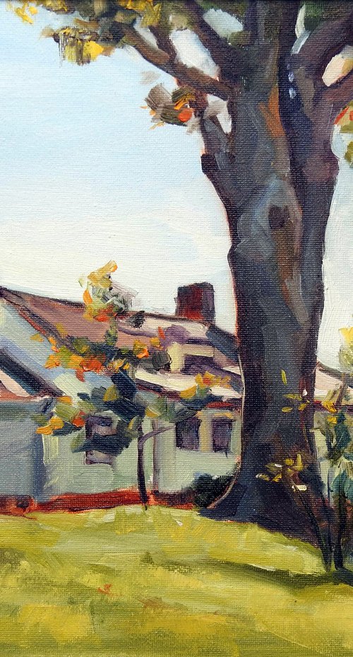Small house, big trees by Irina Ushakova