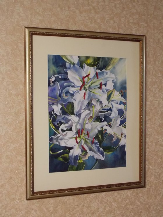 WHITE LILIES #3