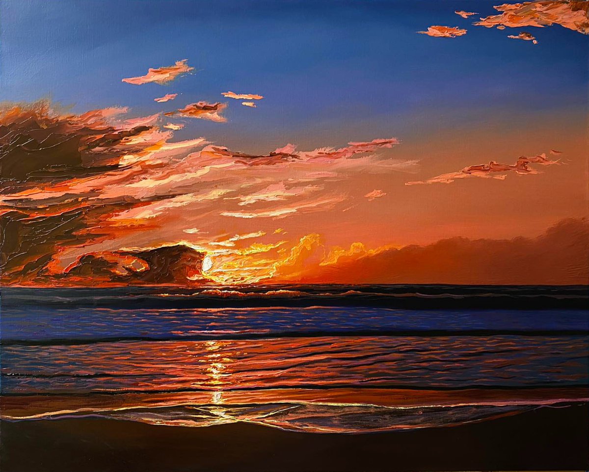 Warm and Cosy bright sunset by Elena Adele Dmitrenko