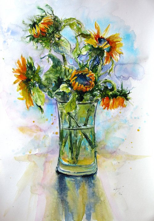 Colorful life with sunflowers by Kovács Anna Brigitta