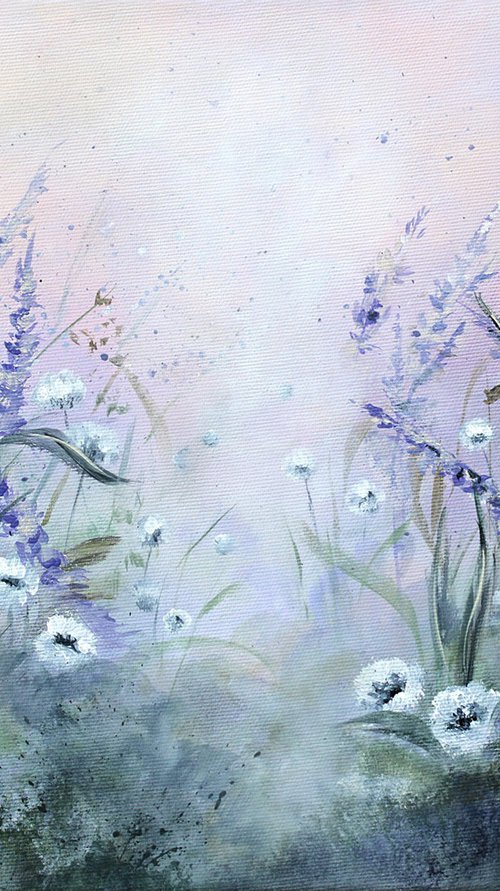 Dandelions in Soft Wind by Katerina Koroleva