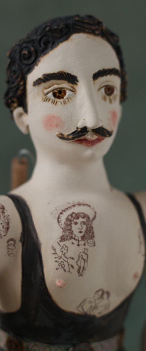 The Elegant Strongman. Wall sculpture by Elya Yalonetski by Elya Yalonetski
