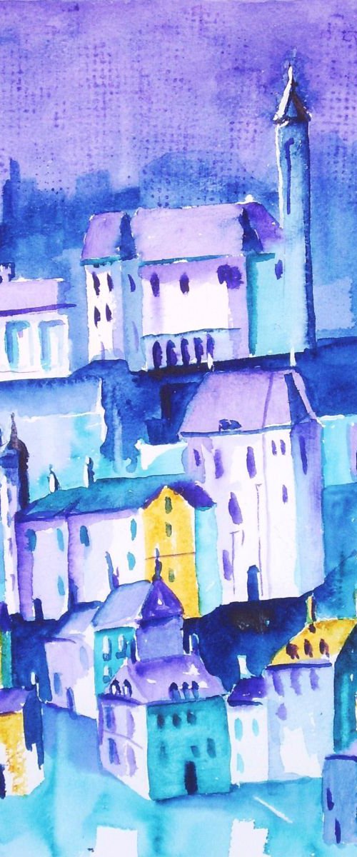 French Hillside Town 1 by Max Aitken