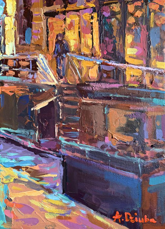 Manhattan Bridge from DUMBO Street, New York