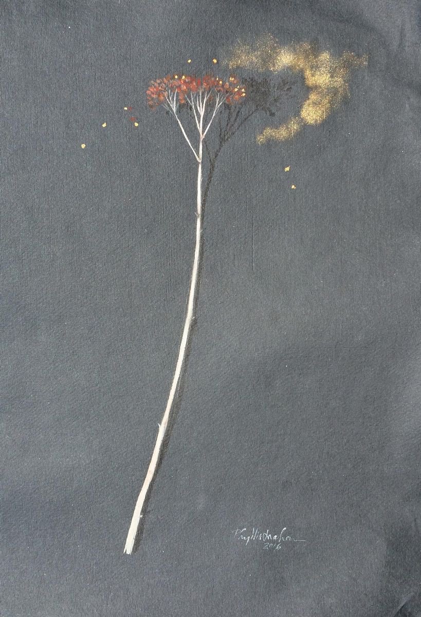 Turning to gold (sedum plant) by Phyllis Mahon