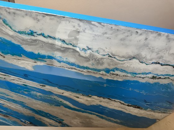 The Aviators Dreams- Sky Blue Cloud Abstract.