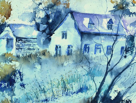 My countryside watercolor
