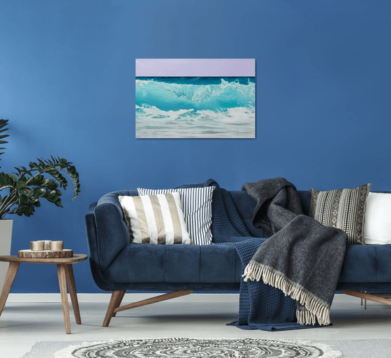 Teal Harmony. Ocean wave