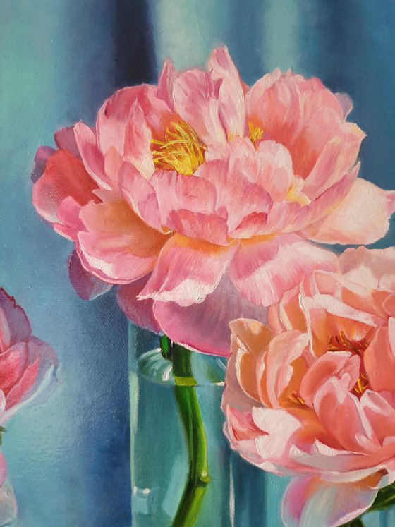 "Trio. "   peonies flower 2021