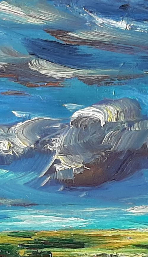 Dancing clouds on a summers day by Niki Purcell