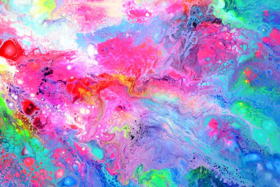 Flowing Energy 62 - Large Colorful Abstract