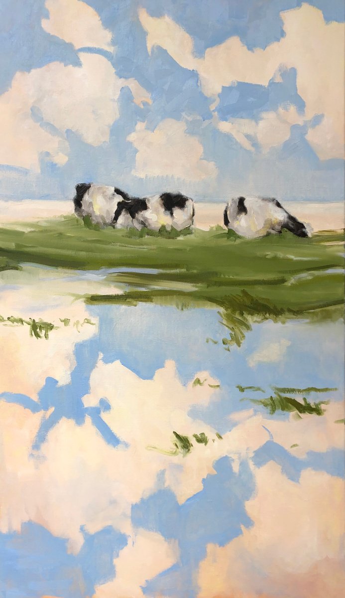 Cows on the isle by Stella Burggraaf