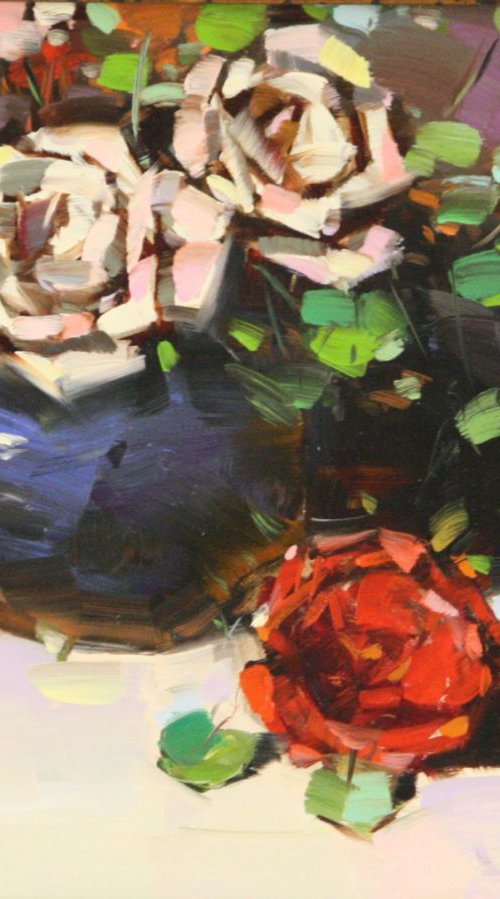 Vase of Roses by Vahe Yeremyan