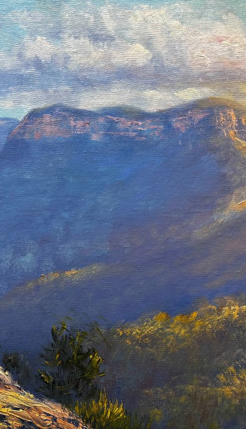 Sunset at Mt Solitary by Christopher Vidal