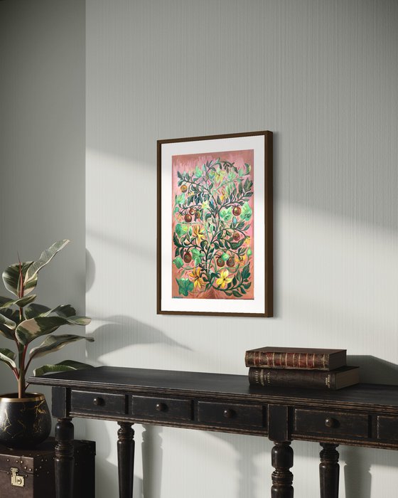 Grace of weaves -ornament of climbing plants.